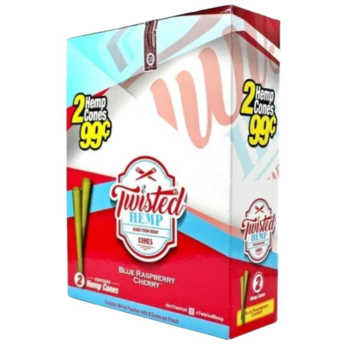 Picture of Twisted Hemp Cones Blue Rasberry Cherry 2 for .99