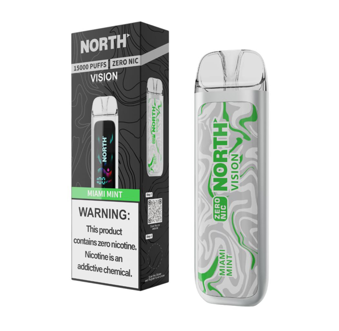 Picture of North Vision Zero Nic 15KPuffs Miami Mint