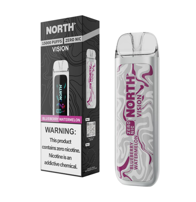 Picture of North Vision Zero Nic 15KPuffs Blueberry Watermelon