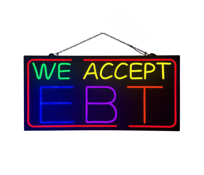Picture of Multi Color We Accept EBT LED Sign