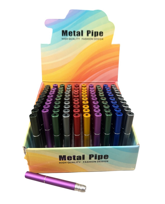 Picture of Marble Print Metal One Hitter Pipe 100ct